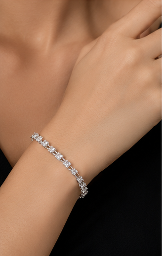 Parure 4 Pièces Zircon Dorée