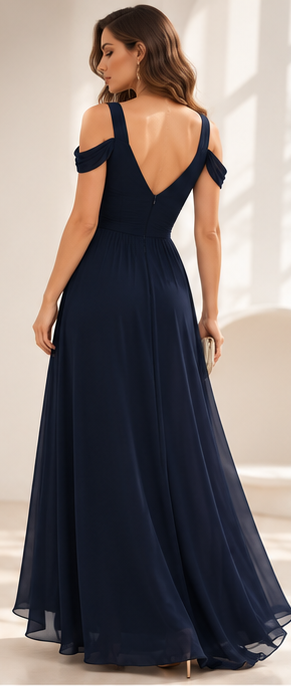Robe Longue Plissée Style Grec Élégante